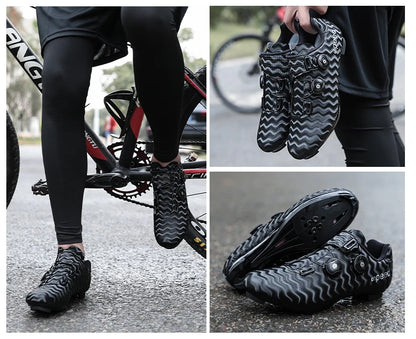 Neue Fahrradschuhe für Herren, selbstverriegelnde Rennrad-Sportschuhe, lockless Trainingsschuhe, SPD-Cleats-Fahrradschuhe für Damen