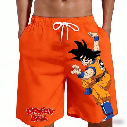 2026 Dragon Ball Goku Kame Symbol Beach Shorts Men Women Kids Retro Anime Graphic Swim Trunks Casual Summer Board Shorts
