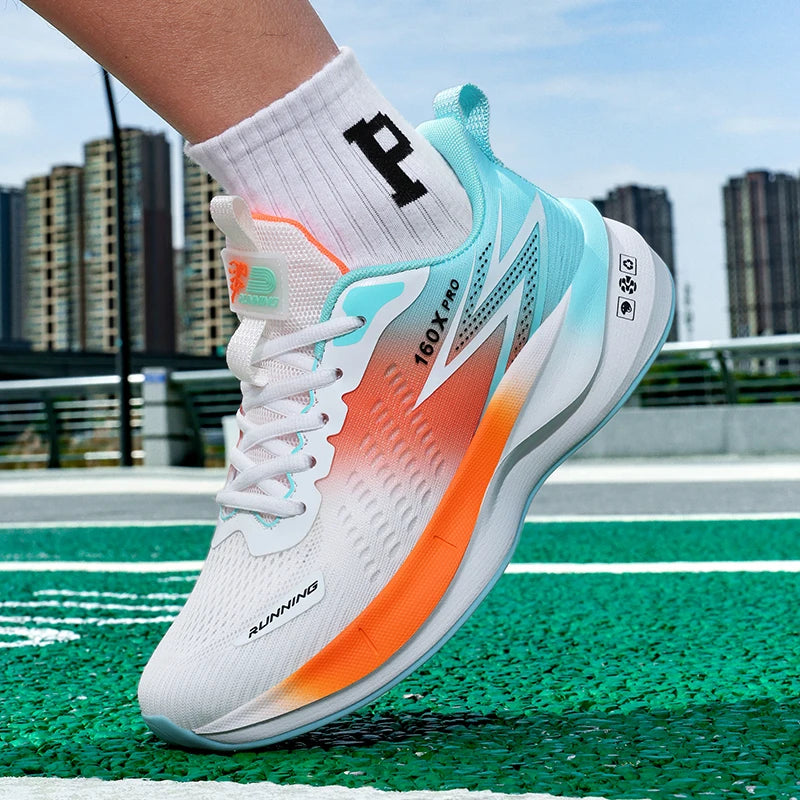 Spezielle Marathon-Laufschuhe für Herren und Damen, atmungsaktiv, leicht, mit Carbonplatte, komfortable, rutschfeste Sportsneaker