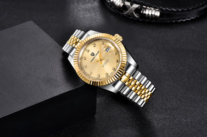 Relojes PAGANI DESIGN 2026 nuevos de lujo en oro y plata, relojes mecánicos para hombre, acero inoxidable, cristal de zafiro, reloj automático