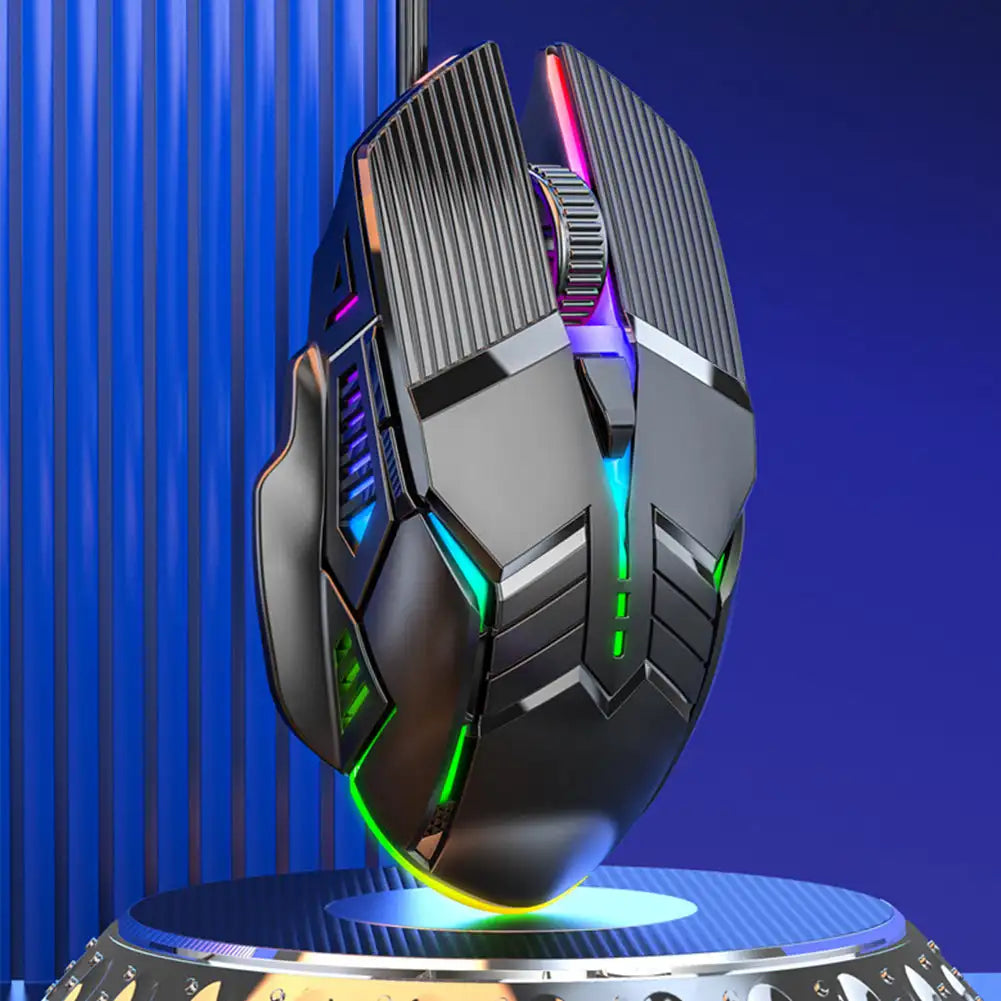 3200DPI ergonomikus vezetékes gamer egér, USB számítógépes gamer egér RGB háttérvilágítással, 6 gombos LED-es csendes egér PC-hez és laptophoz