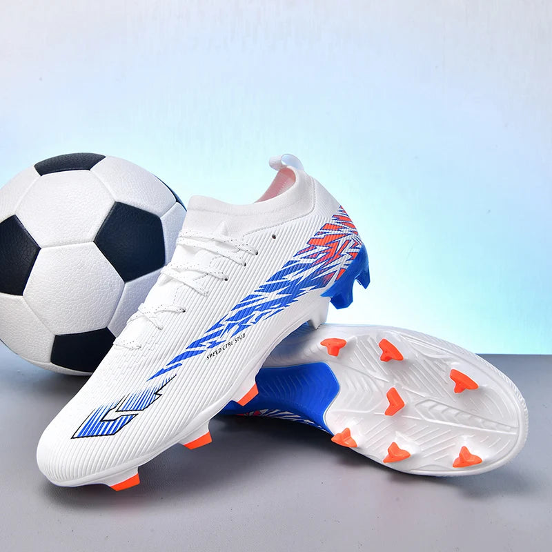 Nouvelles chaussures de football professionnelles pour hommes, chaussures de football antidérapantes, unisexes, respirantes, chaussures de futsal, nouvelles chaussures à crampons, livraison directe, ultralégères