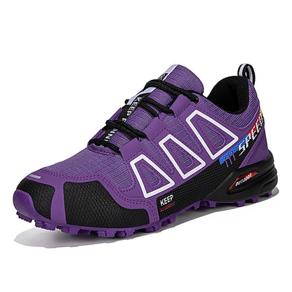 Unisex Outdoor Hiking Shoes Lace-Up Non-Slip Lightweight Men Tactical Training Sports Shoes Women Lockless Casual Cycling Shoes