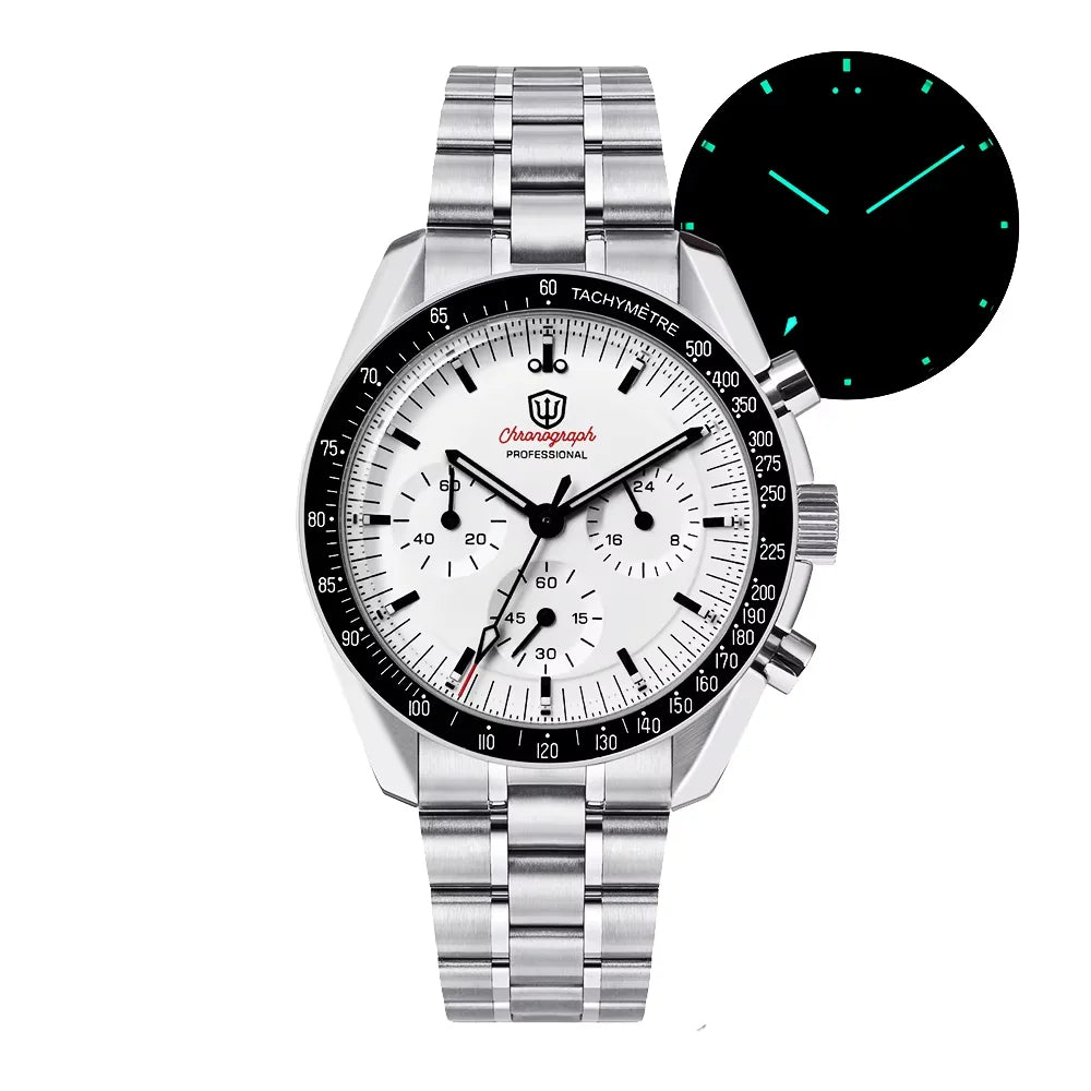 Watchdives New Wd1863 Quarz-Herrenuhr VK63 Chronograph Bubble-Saphirglas Wasserdicht 39Mm Stahl Top-Marke Luxus-Business-Uhr