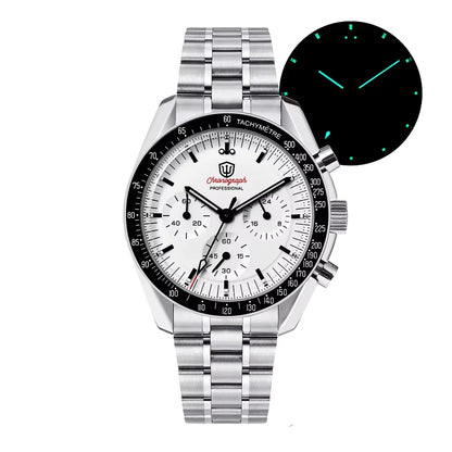Watchdives New Wd1863 Quarz-Herrenuhr VK63 Chronograph Bubble-Saphirglas Wasserdicht 39Mm Stahl Top-Marke Luxus-Business-Uhr