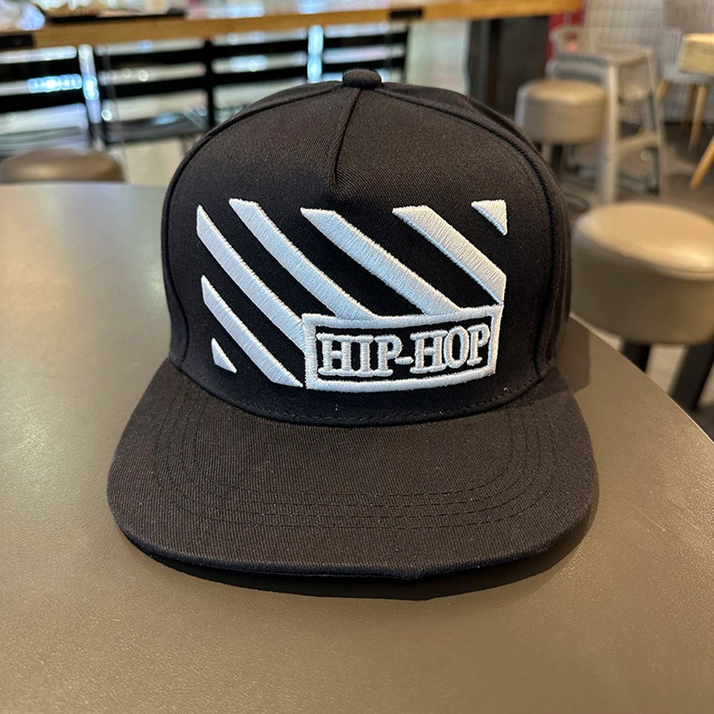 Herren-Baseballkappe mit Buchstabenstickerei, „Tide“, universell kombinierbar, flache Krempe; Damen-Sommer-Hip-Hop-Kappe, Outdoor-Sonnenkappe, verstellbare Schirmkappe