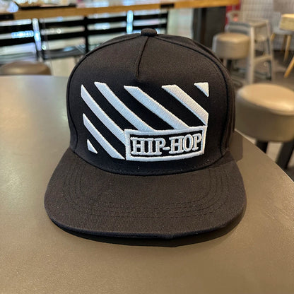 Herren-Baseballkappe mit Buchstabenstickerei, „Tide“, universell kombinierbar, flache Krempe; Damen-Sommer-Hip-Hop-Kappe, Outdoor-Sonnenkappe, verstellbare Schirmkappe