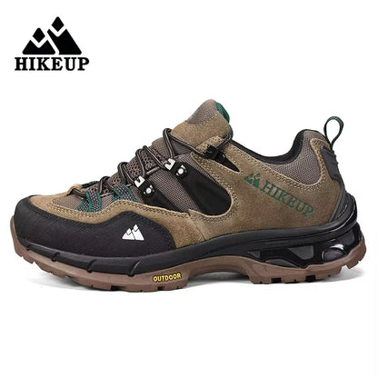 HIKEUP Non-Slip Wear-Resistant Outdoor Hiking Shoes, Breathable Splashproof Climbing Sneakers for Men, Trekking, Tourism, Mountain Shoes
