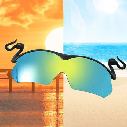 Clip Cap Sports Sunglasses, Clip On Hat Polarized Sunglasses, Flip-Up Cover UV Protection Fishing Cycling Outdoor Sunglasses