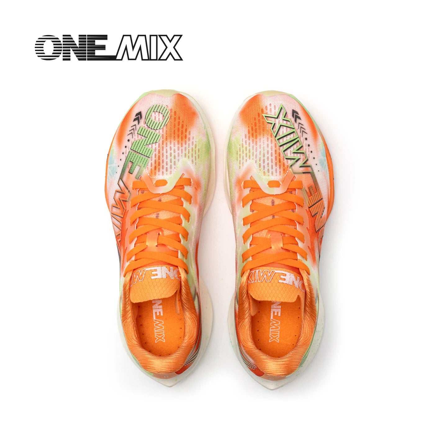 ONEMIX Sapatilhas de Corrida de Maratona em Nylon Carbon Board, Alívio de Impacto, Suporte Estável Profissional, Ressalto Ultraligeiro
