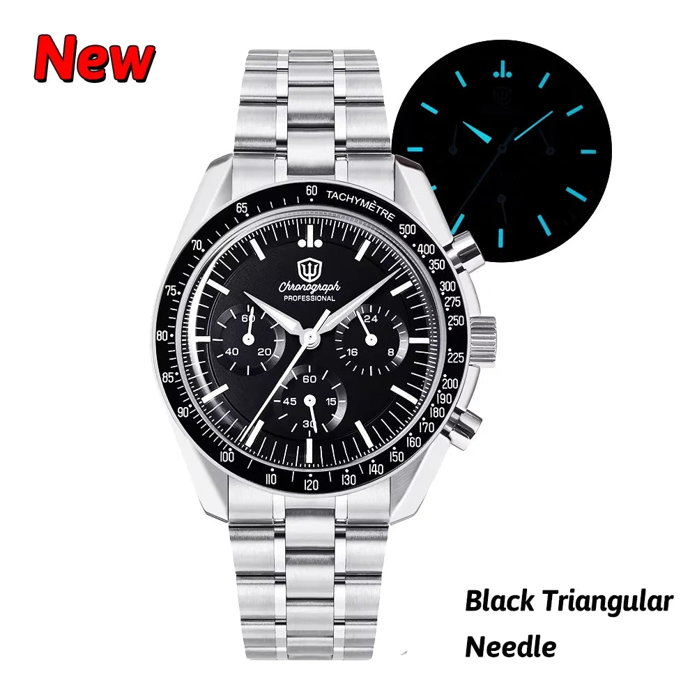 Watchdives New Wd1863 Quarz-Herrenuhr VK63 Chronograph Bubble-Saphirglas Wasserdicht 39Mm Stahl Top-Marke Luxus-Business-Uhr