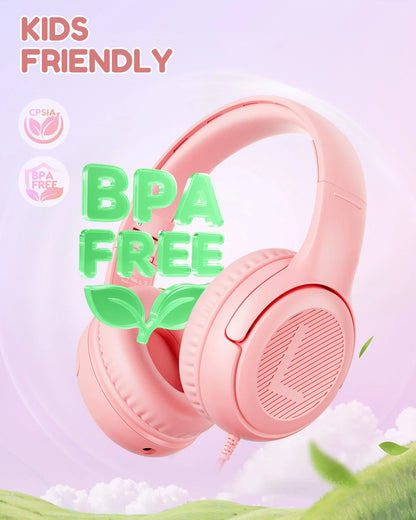 Awatrue Kids Headphones Comfortable Toddler Headsets for School Ideal Gifts for Son Daughter Sound and Safe Listening Experience