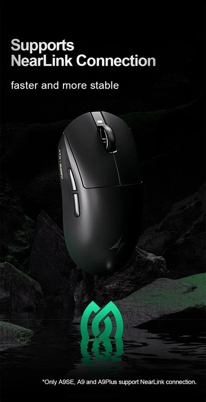 ATK Dragonfly A9 Ultra langaton pelihiiri PAW3950 ultrakevyt kolmitilainen ergonominen e-urheilun FPS-hiiri pelaajille A9 SE Plus