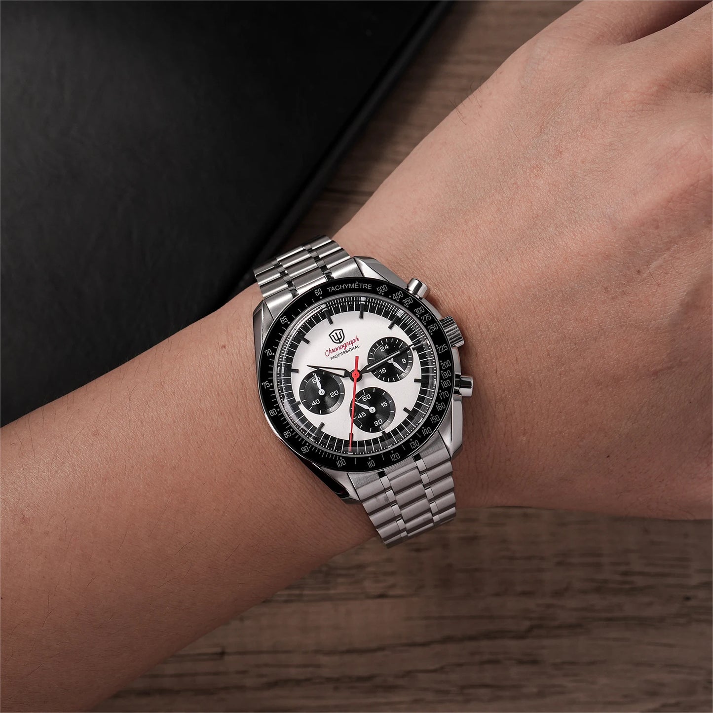 Watchdives New Wd1863 Quarz-Herrenuhr VK63 Chronograph Bubble-Saphirglas Wasserdicht 39Mm Stahl Top-Marke Luxus-Business-Uhr