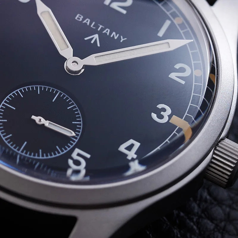 Baltany Dirty Dozen Watch Men's S2019 Military Vintage Wristwatch Small Seconds Hand VD78 Quartz Luminous 100M Waterproof Field Watch