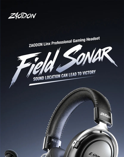 HaaYot Professional Wireless Gaming Bluetooth 6.0 Headset, 7.1 Virtual Surround Sound, Low Latency 15ms for PC, PS5, Mobile, Switch