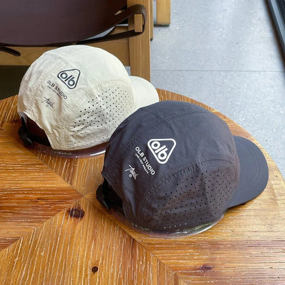 Short Brim Quick-Drying Mesh Baseball Cap - Breathable Lightweight UV Protection Sunshade, for Men Women Couples, Outdoor Hiking