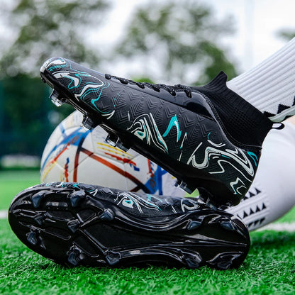 Nouvelles Chaussures de Football FG pour Hommes – Modèle Original Professionnel et Résistant pour Matchs – Crampons Longs pour Entraînement
