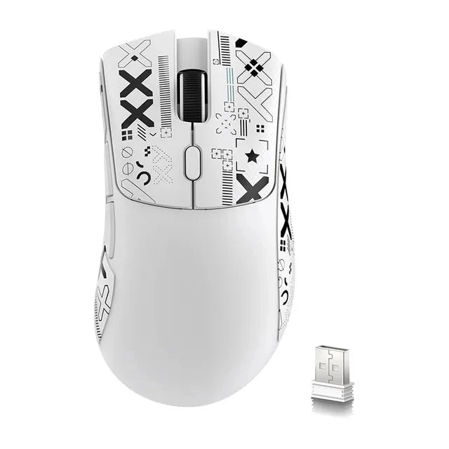 Rato Gaming Sem Fios Attack Shark R1 Leve Bluetooth 2.4G PAW3311 18000DPI Ergonómico com Macro