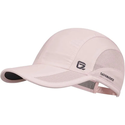 GADIEMKENSD Summer For Men Sports Running Sweat Baseball Cap Male Golf Quick Dry Women Solid Snapback Mesh Hat Visor Hat