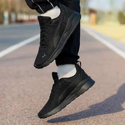 PUMA 371128-01 Chaussures de course unisexes noires d'été, respirantes, légères, décontractées, baskets de sport pour hommes et femmes