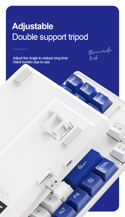 SMAILWOLF MK87 Bluetooth kabellose mechanische Tastatur, E-Sports-Gaming, Full-Key-Hot-Plug, Custom-Tastatur