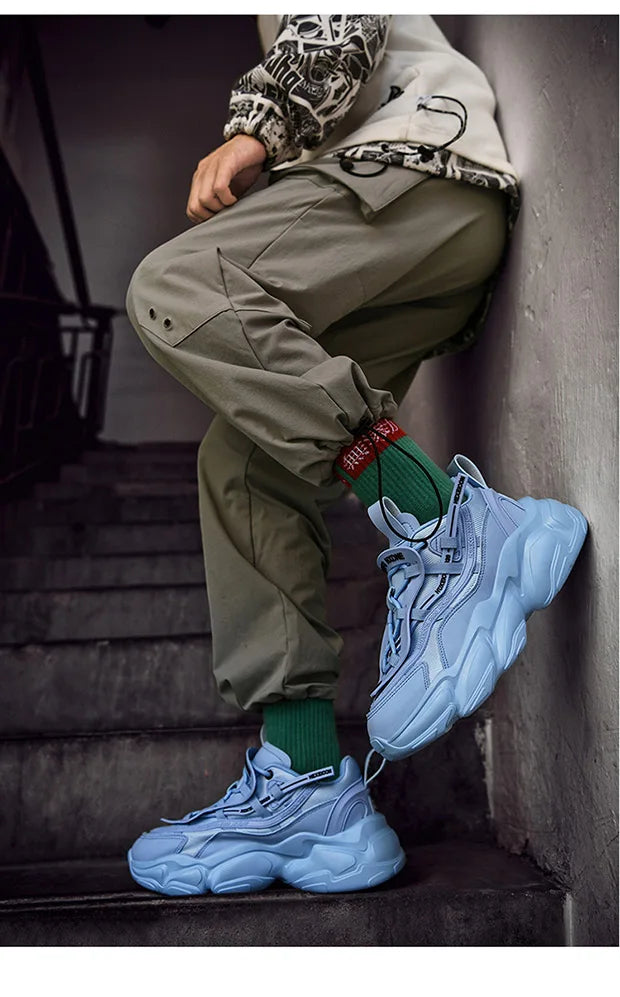 chaussure homme Baskets de luxe pour hommes, chaussures de course respirantes et décontractées, mocassins à la mode