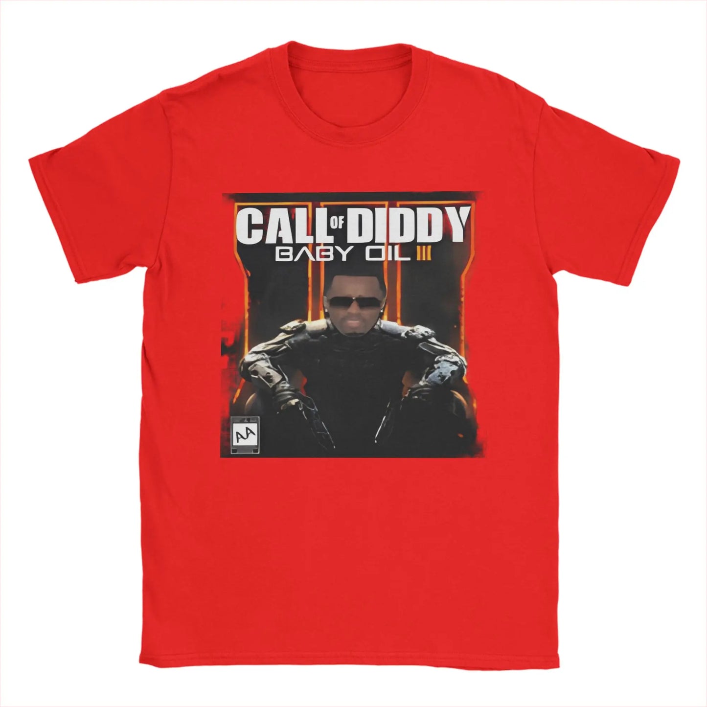 Men T-Shirt Call of Diddy Party Brainrot Sigma Humorous 100% Cotton Tees Short Sleeve  T Shirt O Neck Clothes Classic