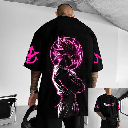 Dragon Ball Z Printed Short Sleeve Cotton T-Shirt Son Goku Vegeta Men Women Clothes Harajuku Y2K Tee Vintage Summer Streetwear
