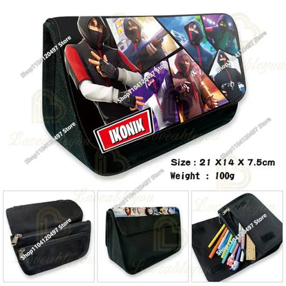 Shooting Game Pencil Case FORTNITE Boy Large Capacity Waterproof Pencil Pouch Office Stationery Gift Toy