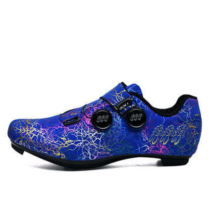 Neue Fahrradschuhe für Herren, selbstverriegelnde Rennrad-Sportschuhe, lockless Trainingsschuhe, SPD-Cleats-Fahrradschuhe für Damen