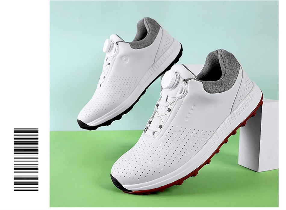 Breathable Luxury Golf Shoes Men Comfortable Outdoor Spikeless Golf Sport Training Sneakers Non-Slip Waterproof Walking Footwear