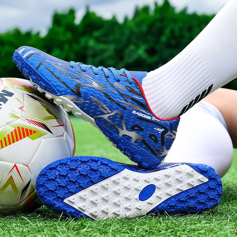 Nouveaux hommes chaussures de Football Sport formation bottes de Football doux ultraléger respirant professionnel baskets unisexe herbe crampons Match