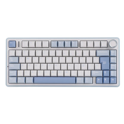 EPOMAKER AULA F75 ISO-ES 75% Spanische QWERTY Hot-Swap, Gasket-Mounted, kabelgebundene/Bluetooth/2.4GHz kabellose mechanische Gaming-Tastatur mit RGB-Hintergrundbeleuchtung