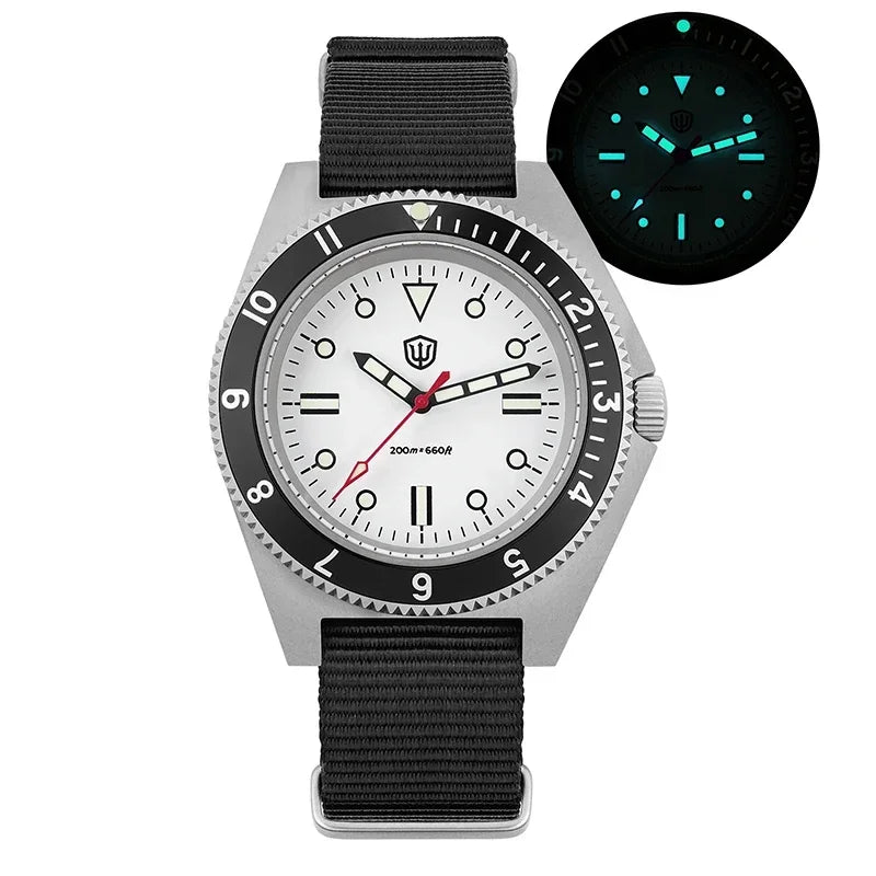 Watchdives WD1972 Quartz Watch VH31 Sweep Seconds Movement Sapphire Crystal BGW9 Luminous 20Bar Waterproof Vintage Men's Watches
