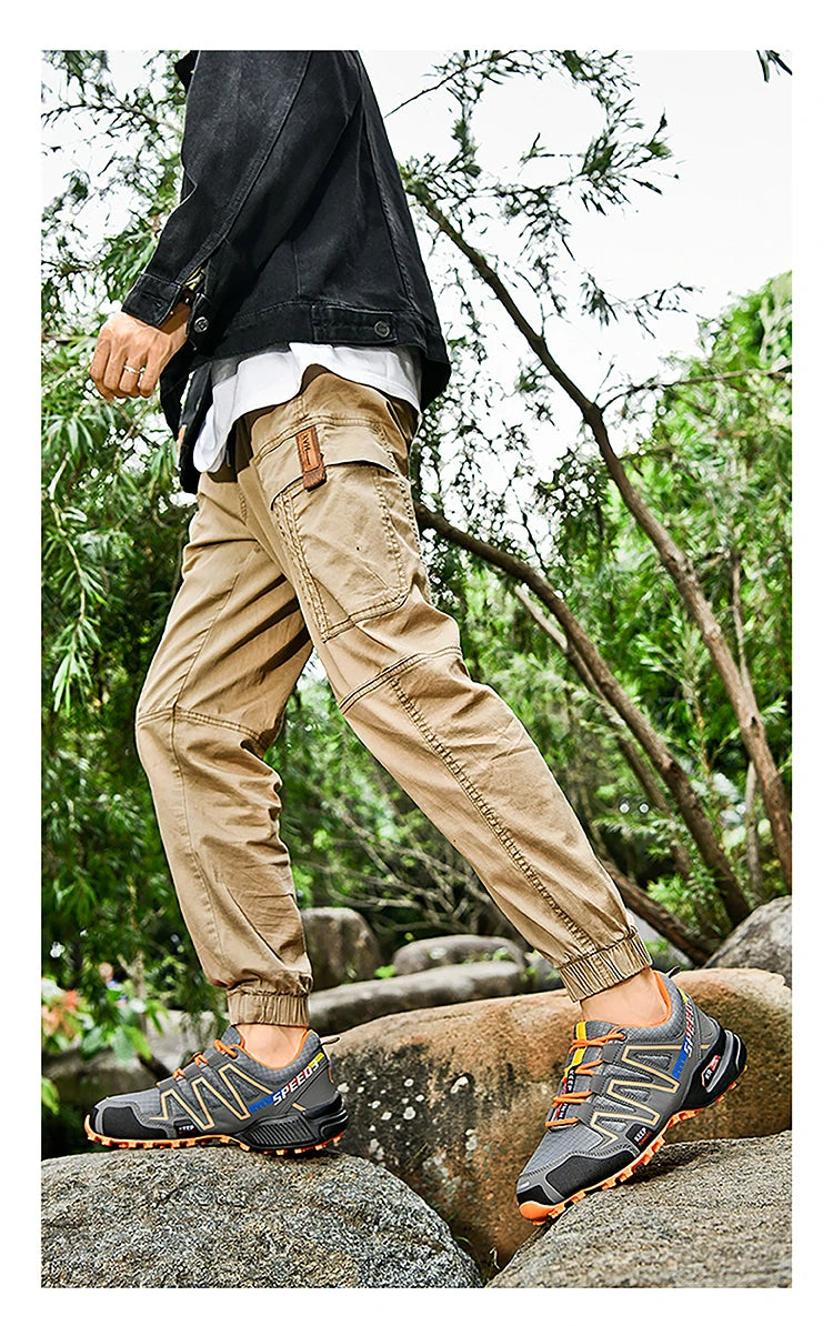 Sapatilhas de Caminhada de Alta Qualidade para Homem, Ténis Outdoor, Sapatos de Escalada, Sapatilhas de Trekking para Mulher, Sapatilhas Táticas Antiderrapantes