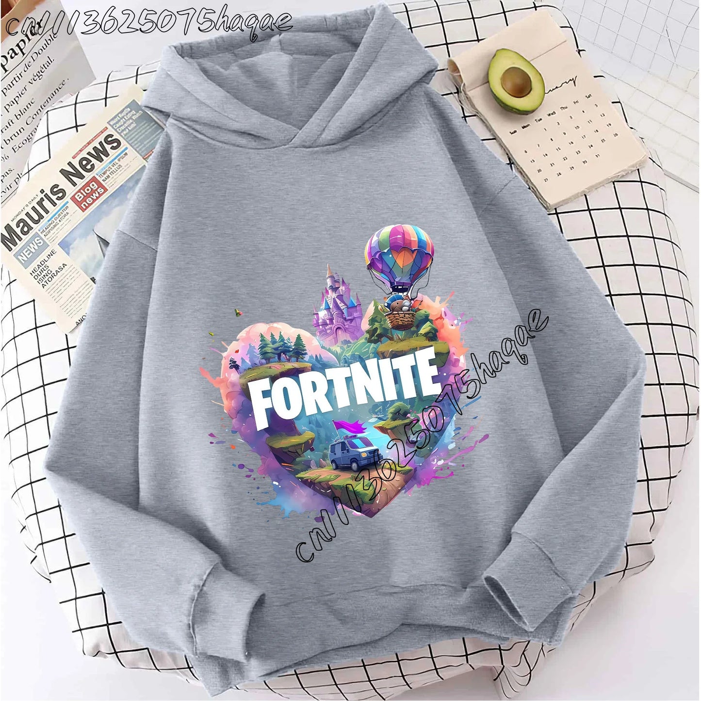 Fortnite Kids Hooded Coats Anime Fortnite Sweatshirts Game Spring Autumn Hoodies Sportswear Children Clothes Gift