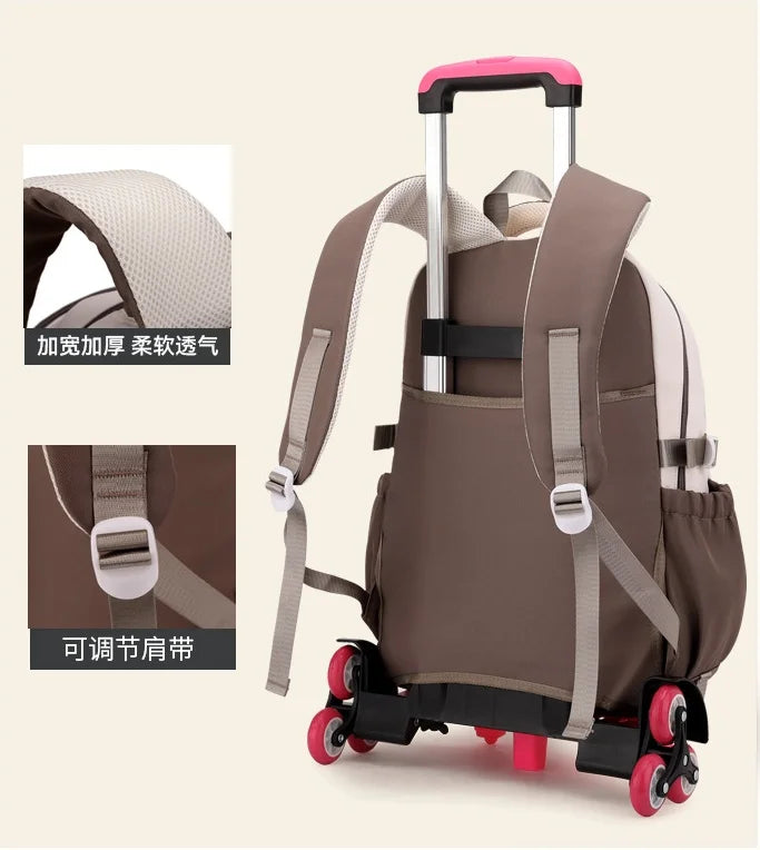 Fortnite Schüler-Rollrucksack mit großem Fassungsvermögen, wasserdichtem, leichtem Design, minimalistischer Laptop-Schultasche und lässiger Reisetasche