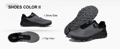 Baasploa Men Hiking Shoes Outdoor Climbing Mesh Breathable Travel Walking Shoes Male Non-Slip Wear Resistant Comfortable Sneaker