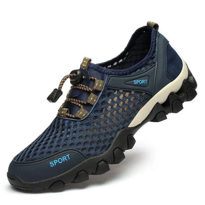 Sommer-Herren-Sportschuhe aus Mesh – modische Bergsteigerschuhe, atmungsaktiv, leicht, rutschfest – Outdoor-, Reise-, Lauf- und Freizeitschuhe