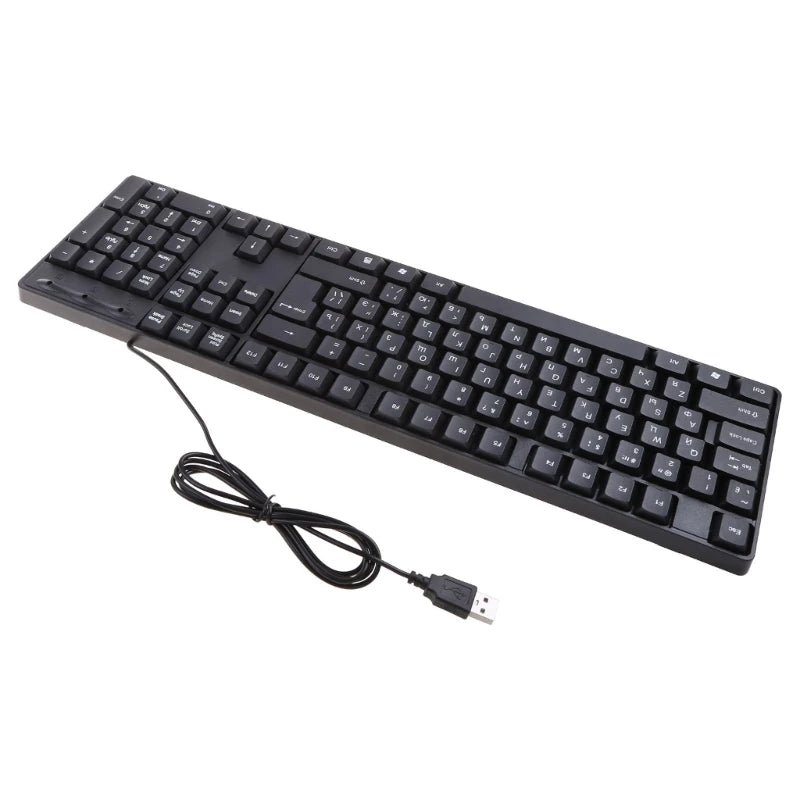 Tastiera ergonomica USB per PC, tastiera russa / tastiera inglese, dropshipping