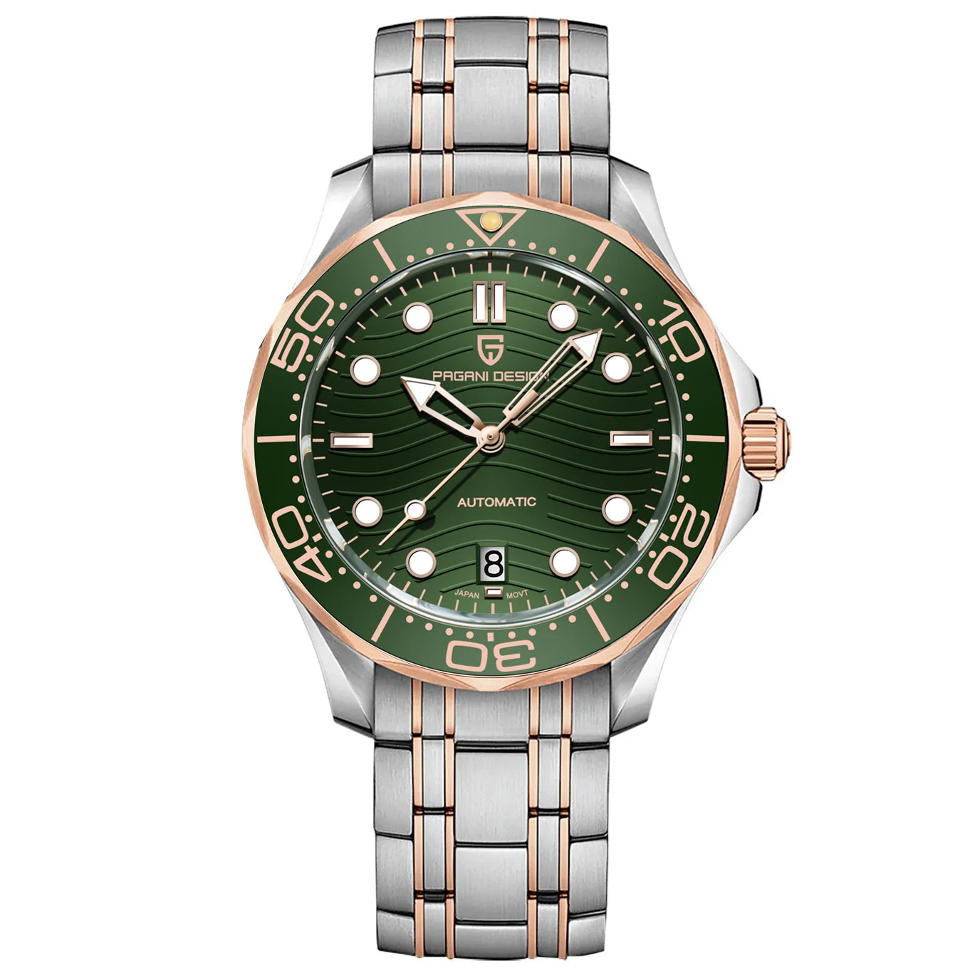 PAGANI DESIGN 2026 Nuevo V2 Waves 200M Reloj de buceo para hombre, reloj automático de lujo y moda para hombre, cristal de zafiro AR, reloj de pulsera para hombre