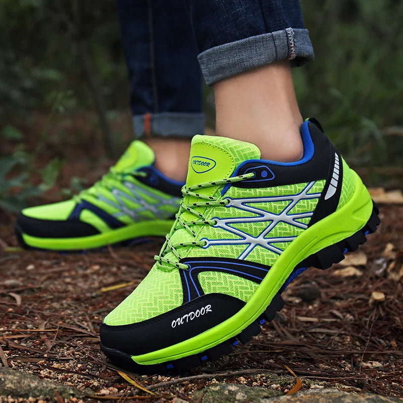 Marken-Wanderschuhe für Herren, atmungsaktive Mesh-Reiseschuhe, wasserdichte Outdoor-Schuhe für Jagd und Angeln, Berg-, Offroad-, Reit- und Sportschuhe