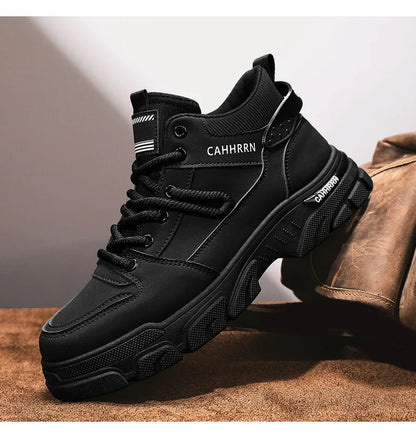 Bottes montantes Unky jaunes et noires 2026 pour hommes – Imperméables et résistantes à l'usure, idéales pour les adolescents du Golfe