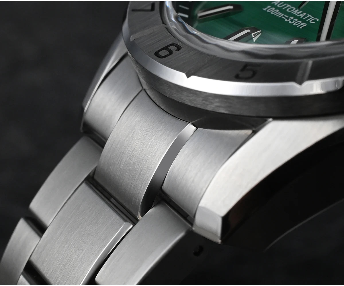 San Martin New 42mm Peacock Gemstone Dial NH35 Luxury Men Watch Automatic Mechanical Sapphire 100M Waterproof Luminous SN0130