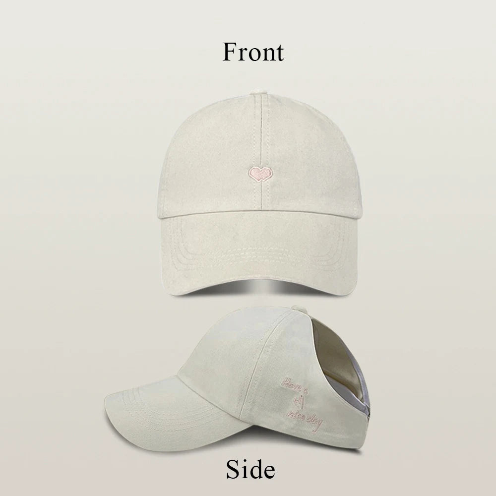 Fashion Kids Baseball Caps for Boys Girls Sun Hat Hollow High Ponytail Caps Children Sunshade Baseball Caps for age 4-12 Years