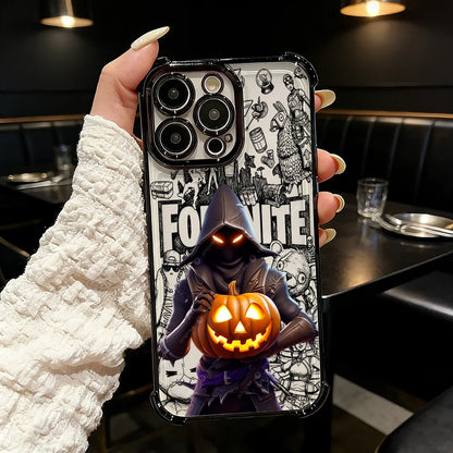 Capa de Telemóvel FortniteS Popular Game com Revestimento para iPhone 17 17e 16e 16 15 14 13 12 11 Pro Max X XR XSMax 7 8 Mini Air Plus Antichoque