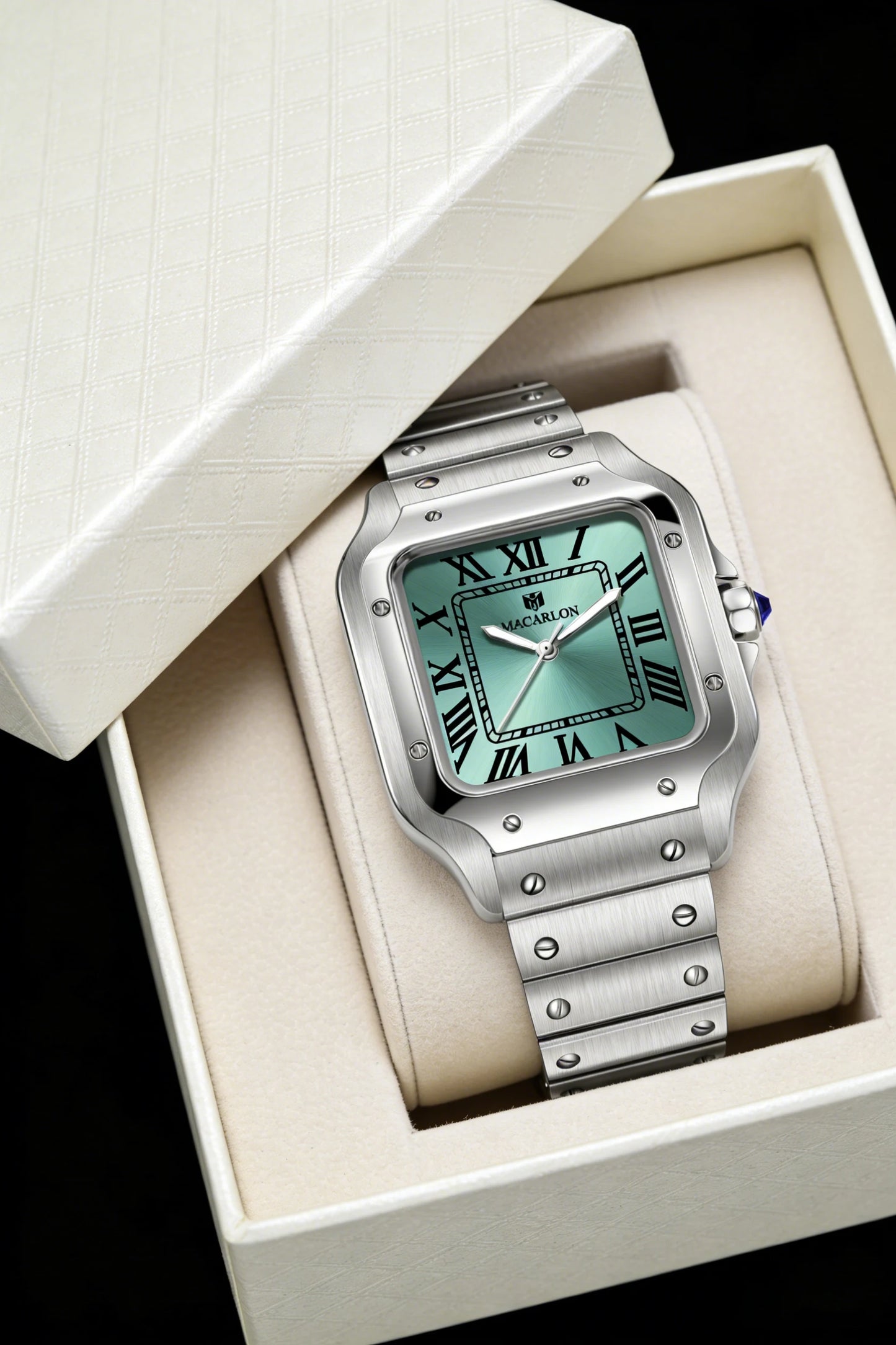 2026 New MACARLON Design 38mm Mechanical Watch Men's Sapphire Glass Luminous Stainless Steel Waterproof China NH35 Automatic Watch