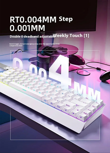 IROK Carotmas Mercury68 mechanische Tastatur mit Magnetschaltern, 8K, 68 Tasten, RT 0.004mm, geringe Latenz, individuell anpassbare kabelgebundene Gaming-Tastatur, PC-Geschenk