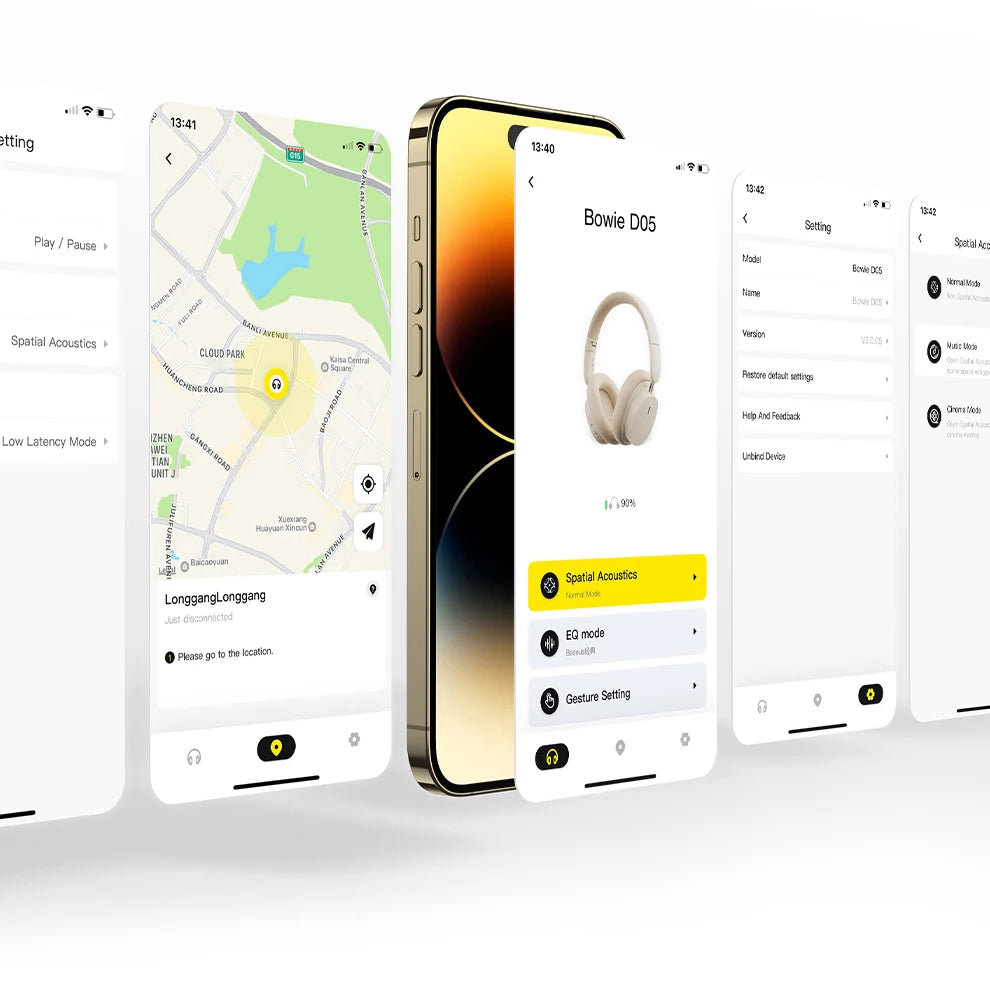 Cuffie over-ear wireless Bluetooth 5.3 Baseus – Driver HiFi da 40mm, autonomia di 70H, headset pieghevole con audio spaziale